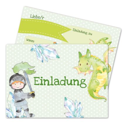 Einladungskarten Ritter: Förderung sozialer Interaktion im Kindergarten