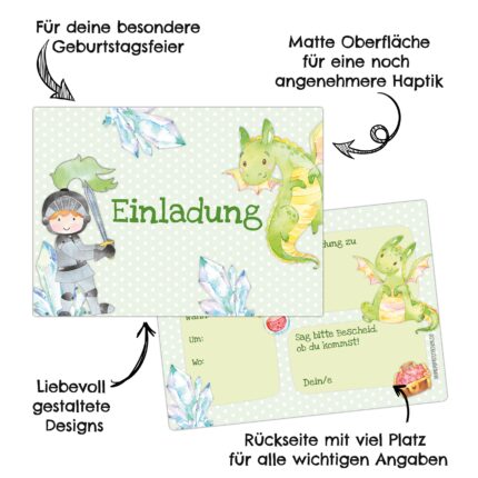 Einladungskarten Ritter: Förderung sozialer Interaktion im Kindergarten