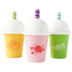 Frucht-Smoothies aus Holz für Rollenspiele im Kindergarten