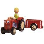 Bertie's Traktor mit Anhänger und Spielfigur für Rollenspiele – Bild 2