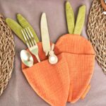 Möhrenbeutel Musselin Set – Kreatives Verpacken und Gestalten zu Ostern – Bild 6