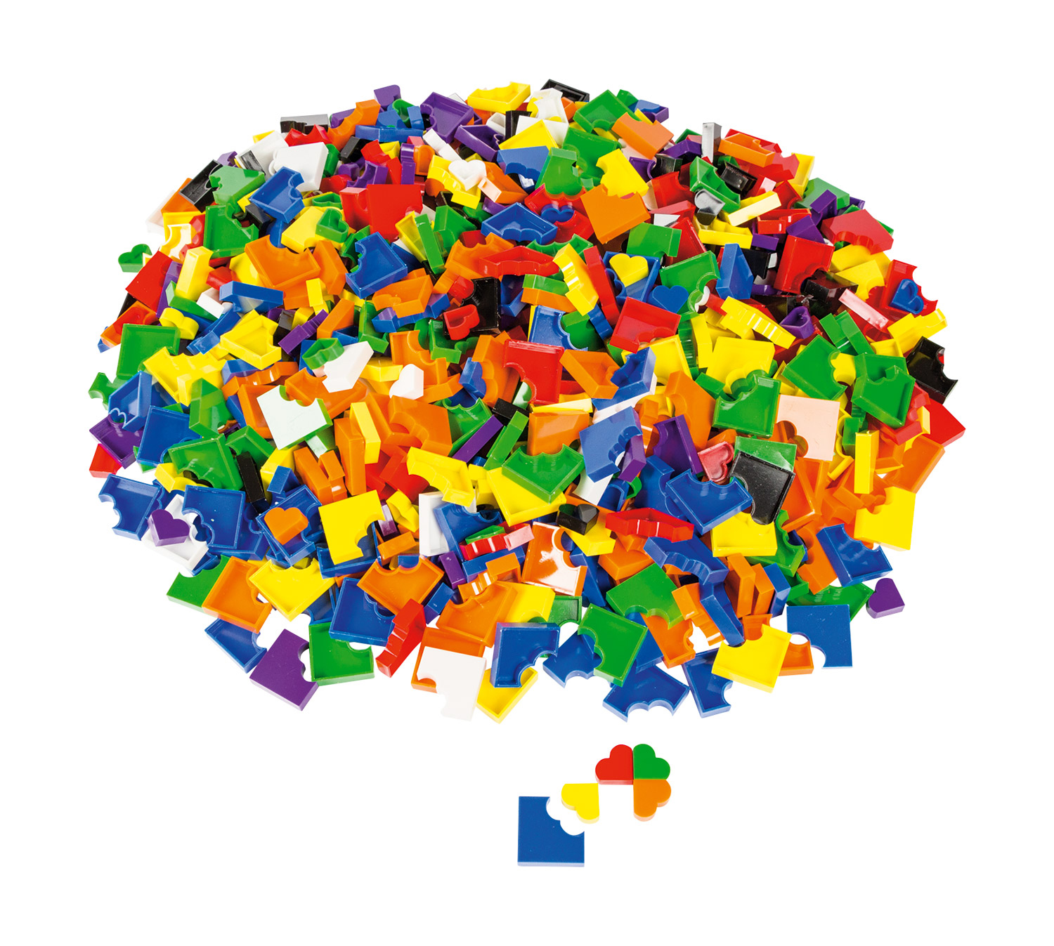Herzpuzzle-Legesteine: Kreatives Gestalten und Feinmotorik
