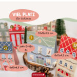 Adventskalender Weihnachtsstadt Pastell – Kreatives Gestalten in der Kita – Bild 3
