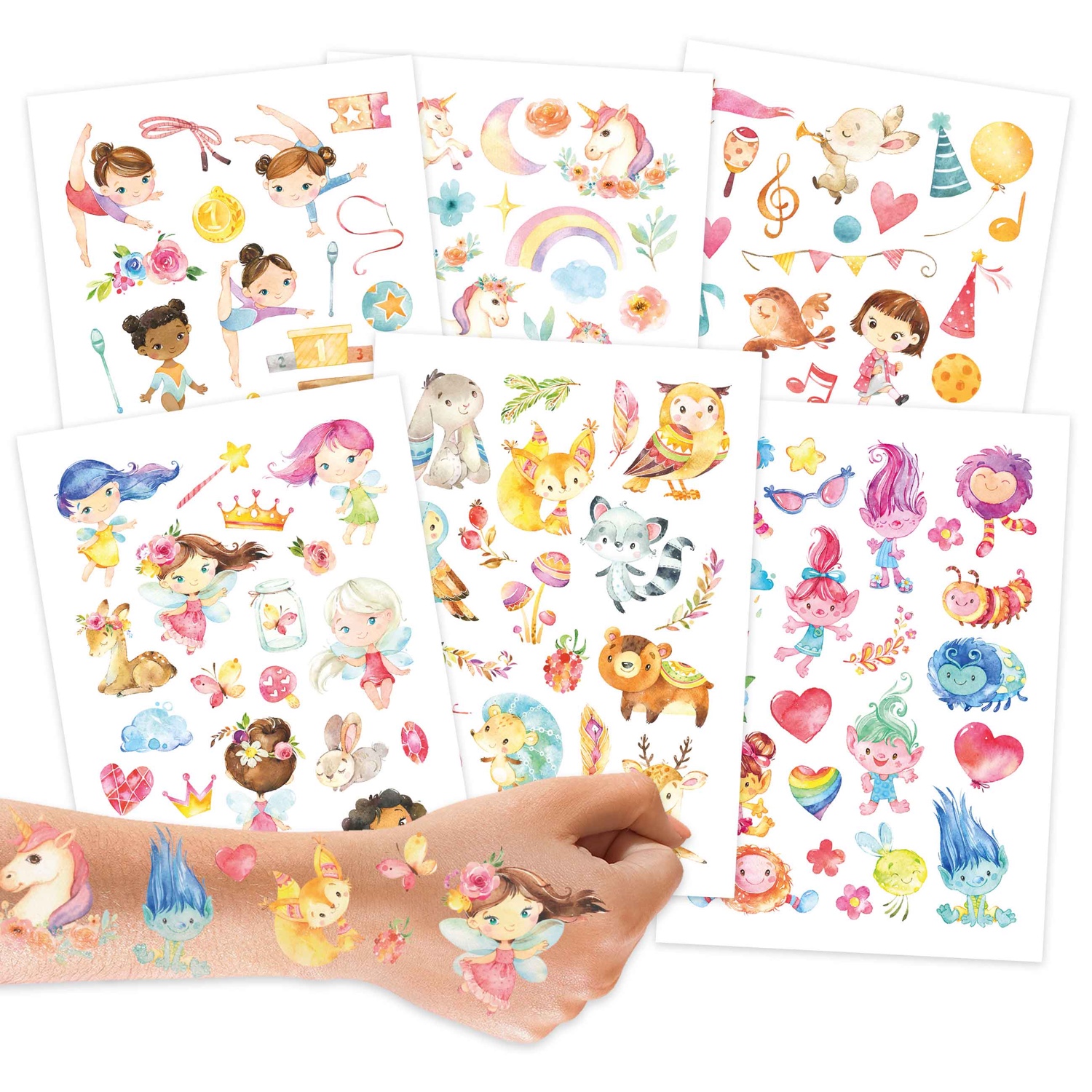 Kindertattoos Feen und Trolle – Kreativer Ausdruck für Kinder
