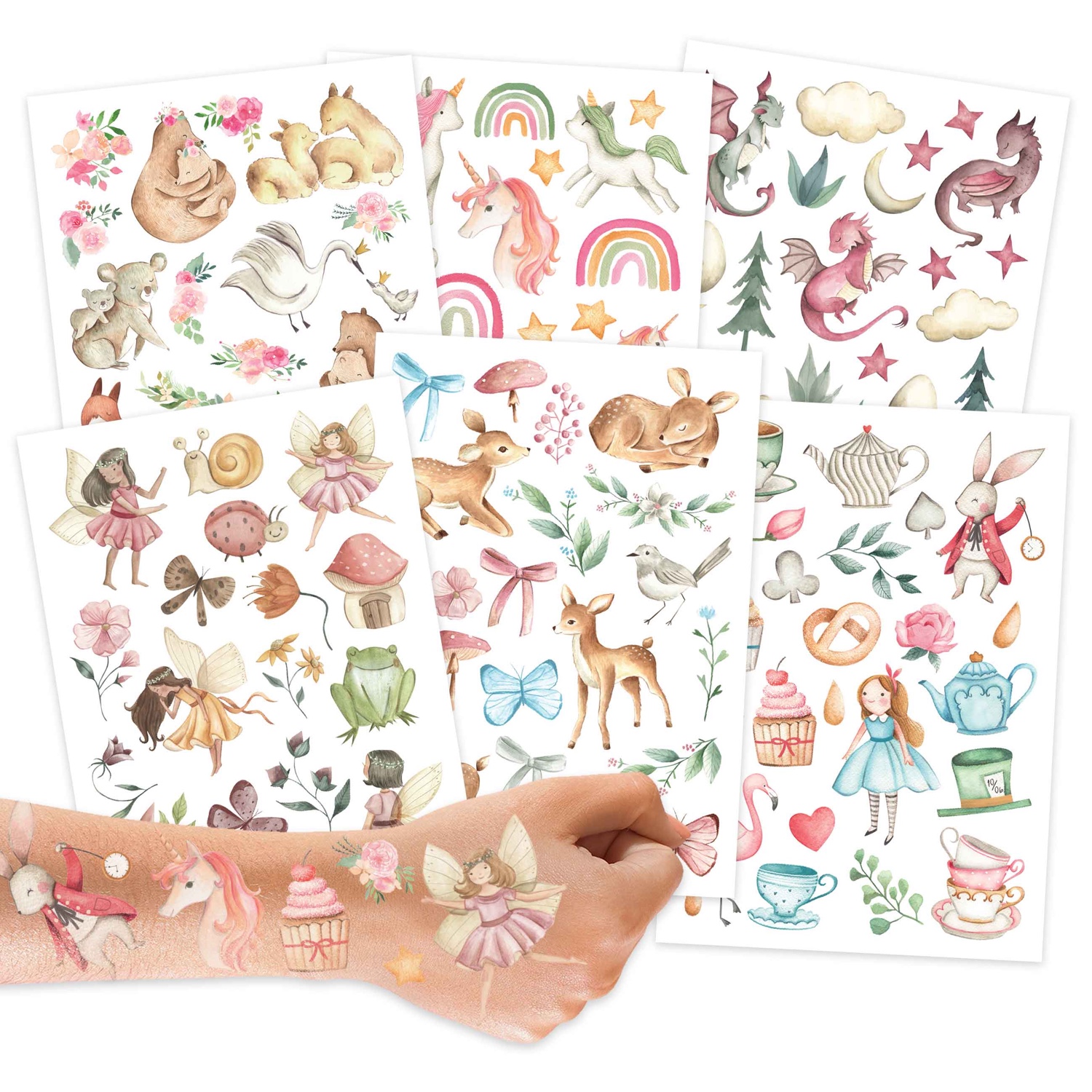Kindertattoos Fabelwesen & Märchen – Kreativer Ausdruck für Kinder