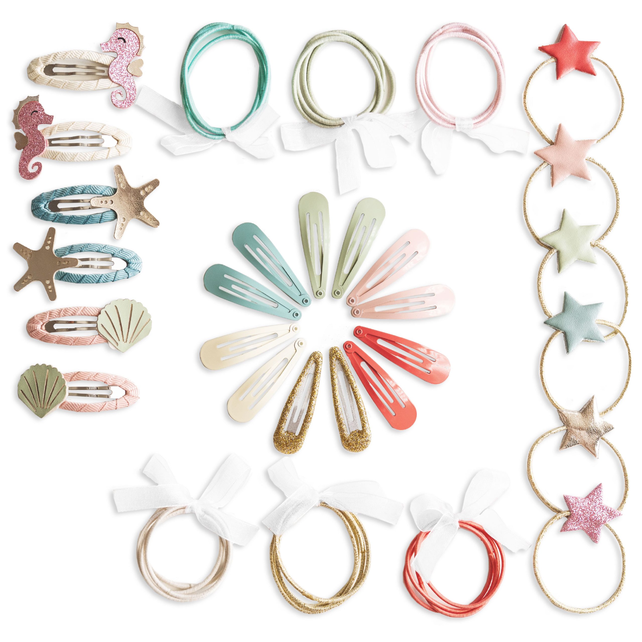Haaraccessoires Set für kreatives Gestalten und Rollenspiele