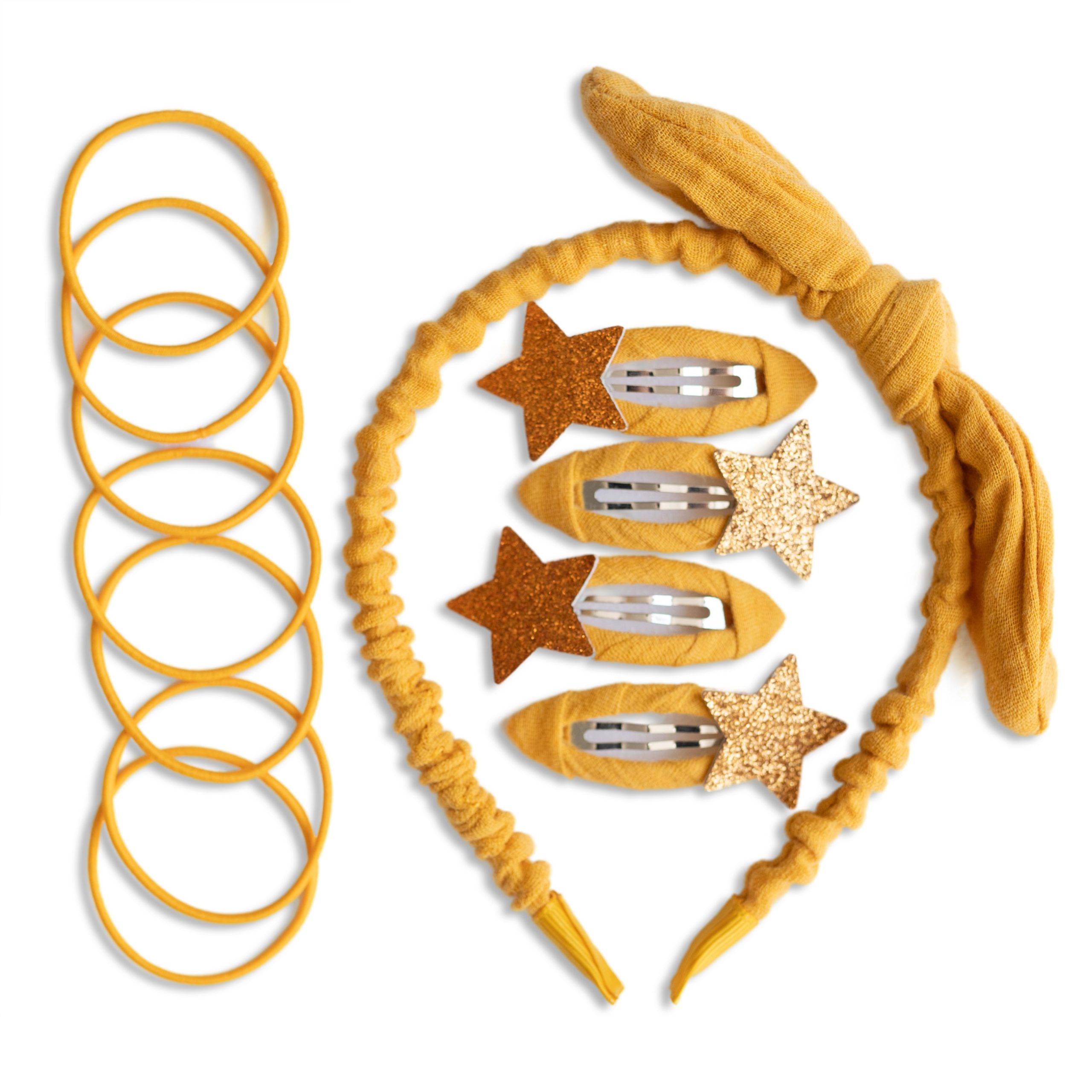 Musselin Haar-Accessoires Set – Förderung von Selbstständigkeit und Rollenspiel