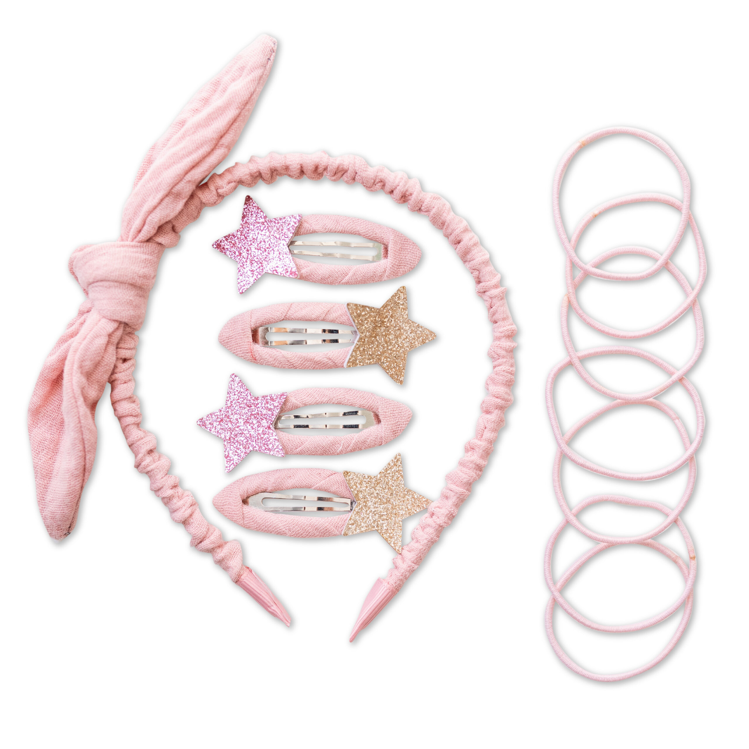 Musselin Haar-Accessoires Set: Förderung von Selbstwahrnehmung und Feinmotorik