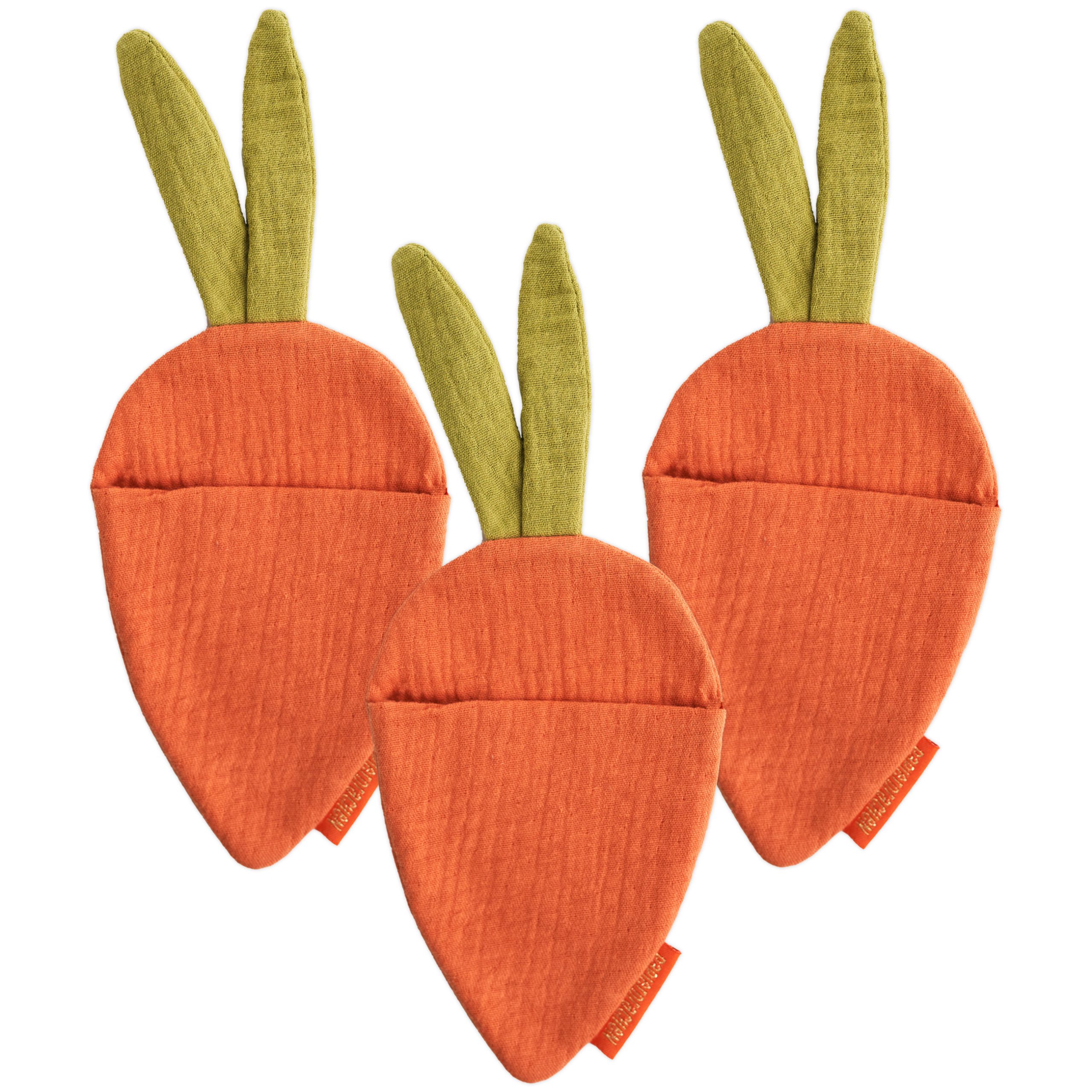Möhrenbeutel Musselin Set – Kreatives Verpacken und Gestalten zu Ostern