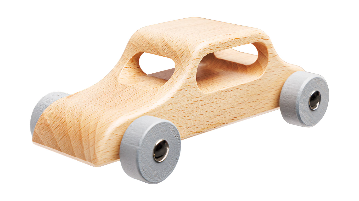 Holzlimousine aus Buche – Robustes Fahrzeug für Rollenspiele