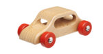 Limousinchen naturlackiert – Robustes Holzauto für Feinmotorik und Rollenspiel – Bild 2