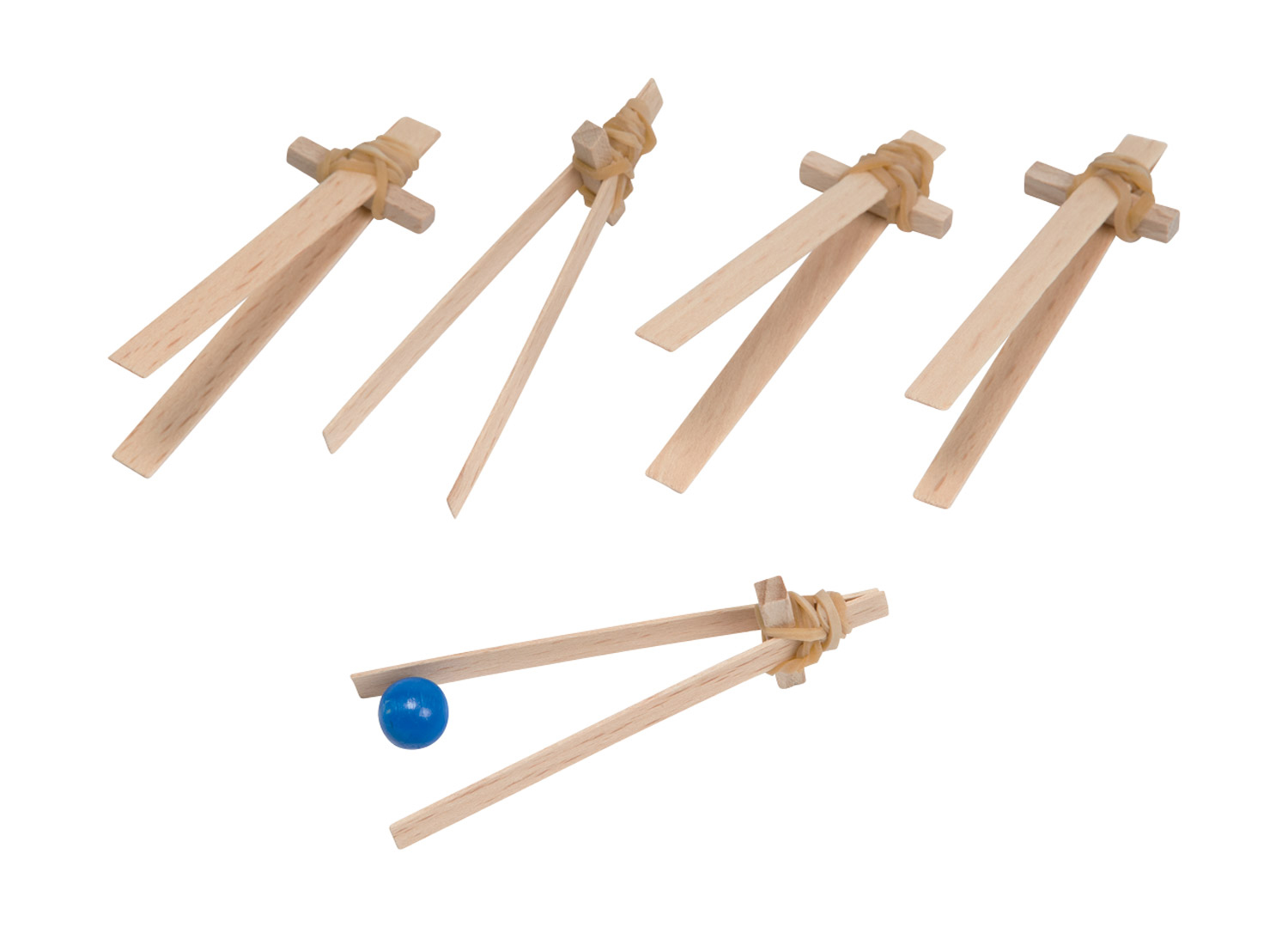 Pinzetten-Set aus Holz für Feinmotorik und Konzentration