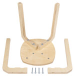 Stabiler Holz-Hocker für Kita und Kindergarten, 46 cm