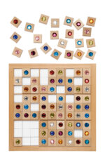 Juwelen-Sudoku 9x9: Logikspiel mit farbigen Juwelen