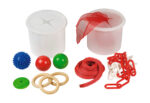 Steck-Dosen-Set mit Material zur Förderung der Feinmotorik