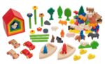 Landschaftsspiel-Set: Kreatives Gestalten und Bauen mit Holz für Kita und Kindergarten