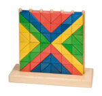 3D GeoMo Dreiecke: Geometrisches Mosaikspiel für Feinmotorik und Raumverständnis