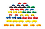 Mini-Autos aus Hartholz (45 Stück) für Freispiel und Motorik – Bild 3