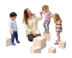 Spiel- und Stapelwürfel Natur: Vielfältiges Konstruktionsmaterial für Kita und Kindergarten – Bild 6