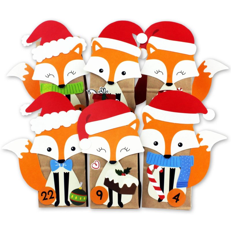 Fuchs Adventskalender zum Basteln – Kreativität und Feinmotorik