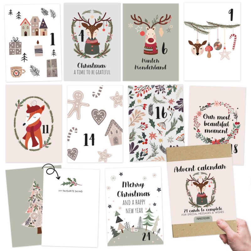 Karten-Adventskalender: Kreative Gestaltung und Sprachförderung im Advent