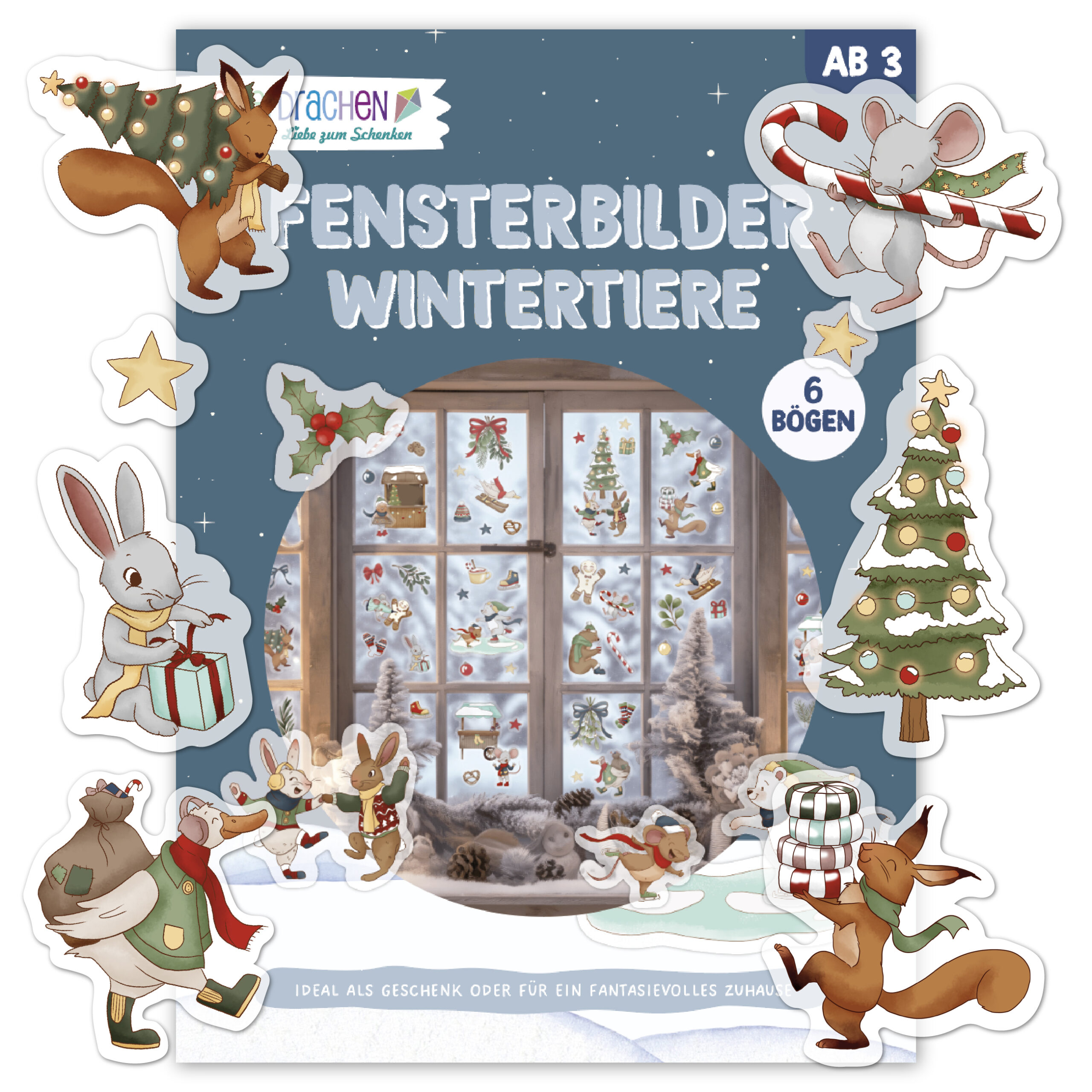 Fensteraufkleber Wintertiere: Kreatives Gestalten im Kita-Alltag