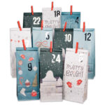 DIY Adventskalender-Set zum kreativen Gestalten in Blau