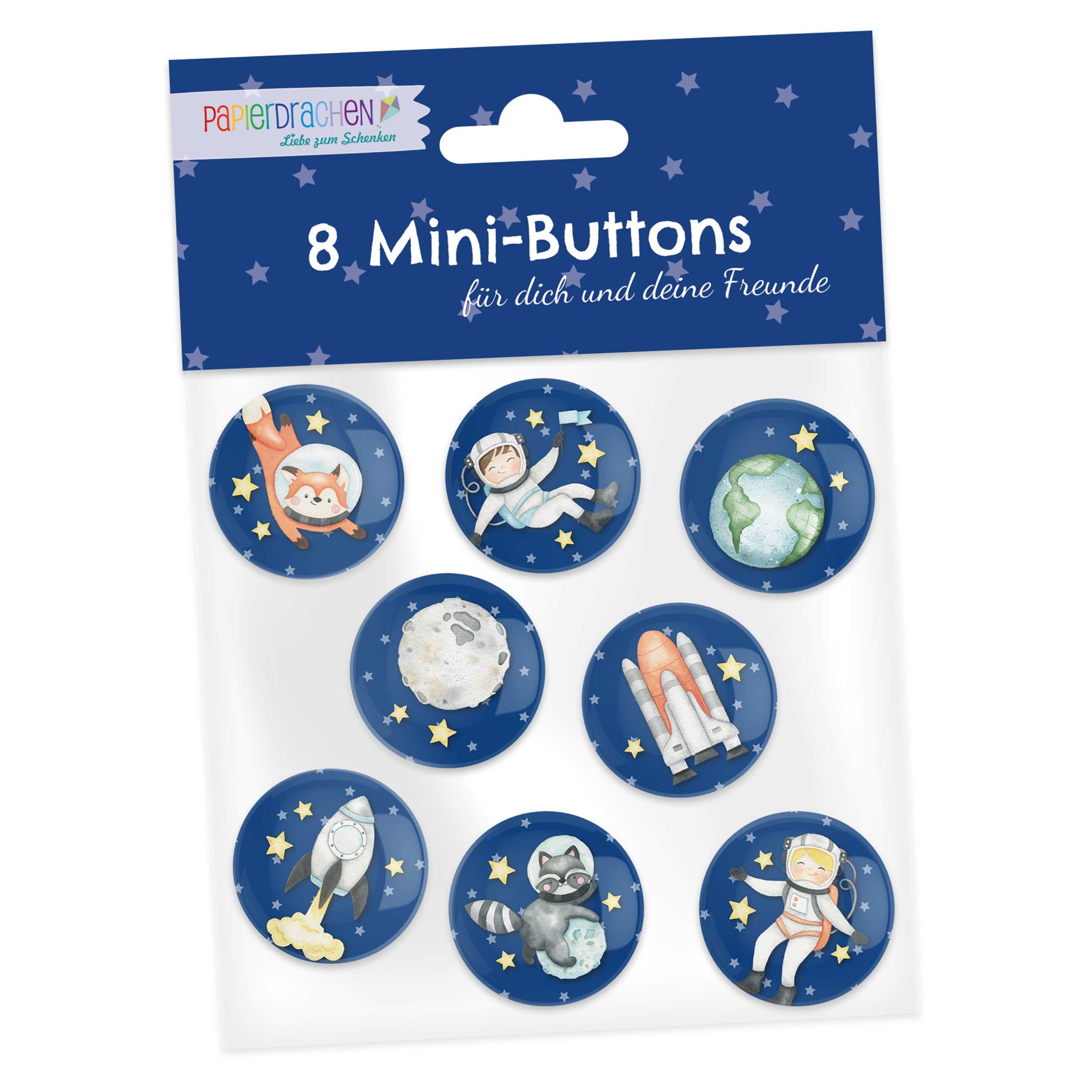 Mini Buttons Astronaut: Kreative Dekoration und narratives Spiel für Kinder