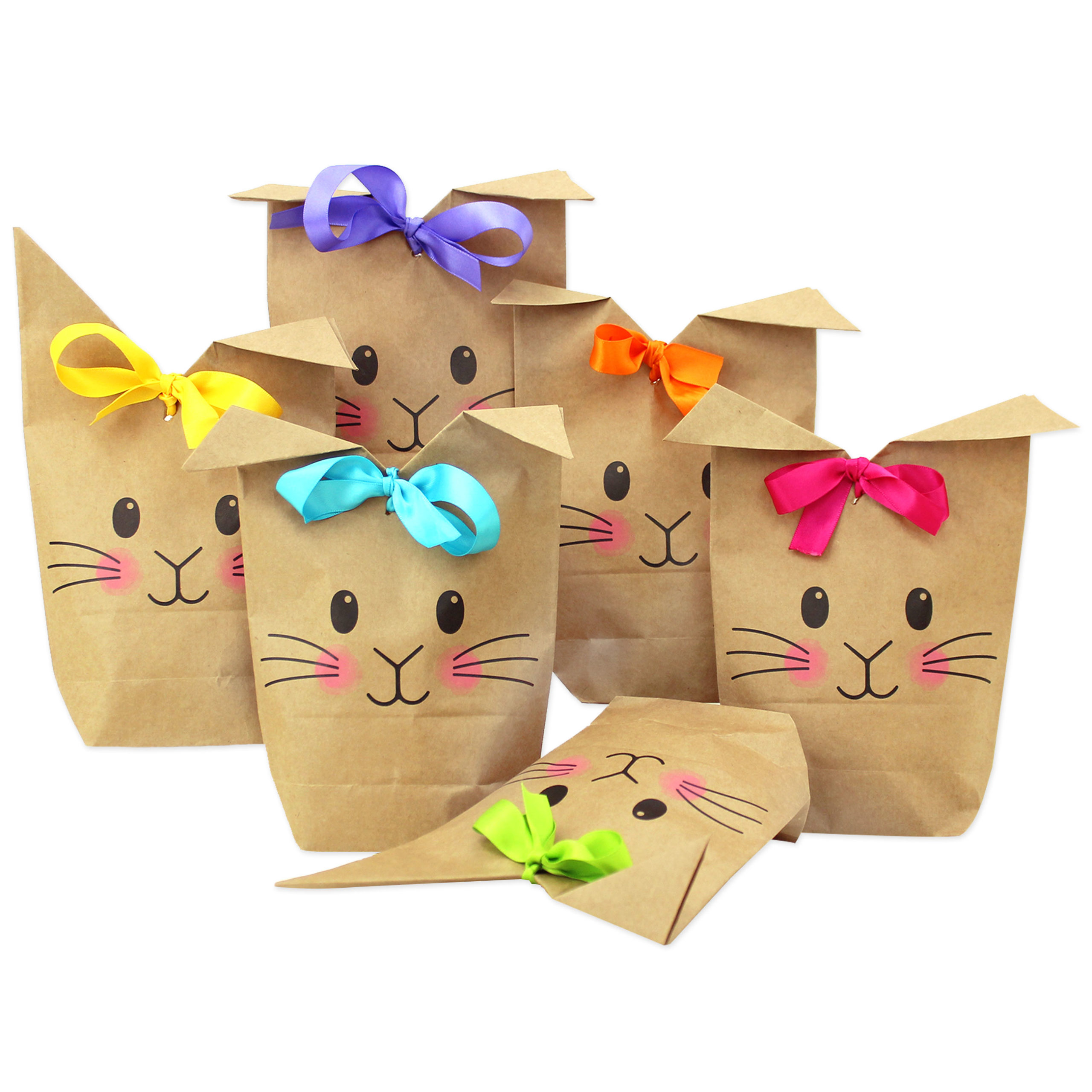 Oster-Geschenktüten mit Hasenmotiven für kreatives Gestalten