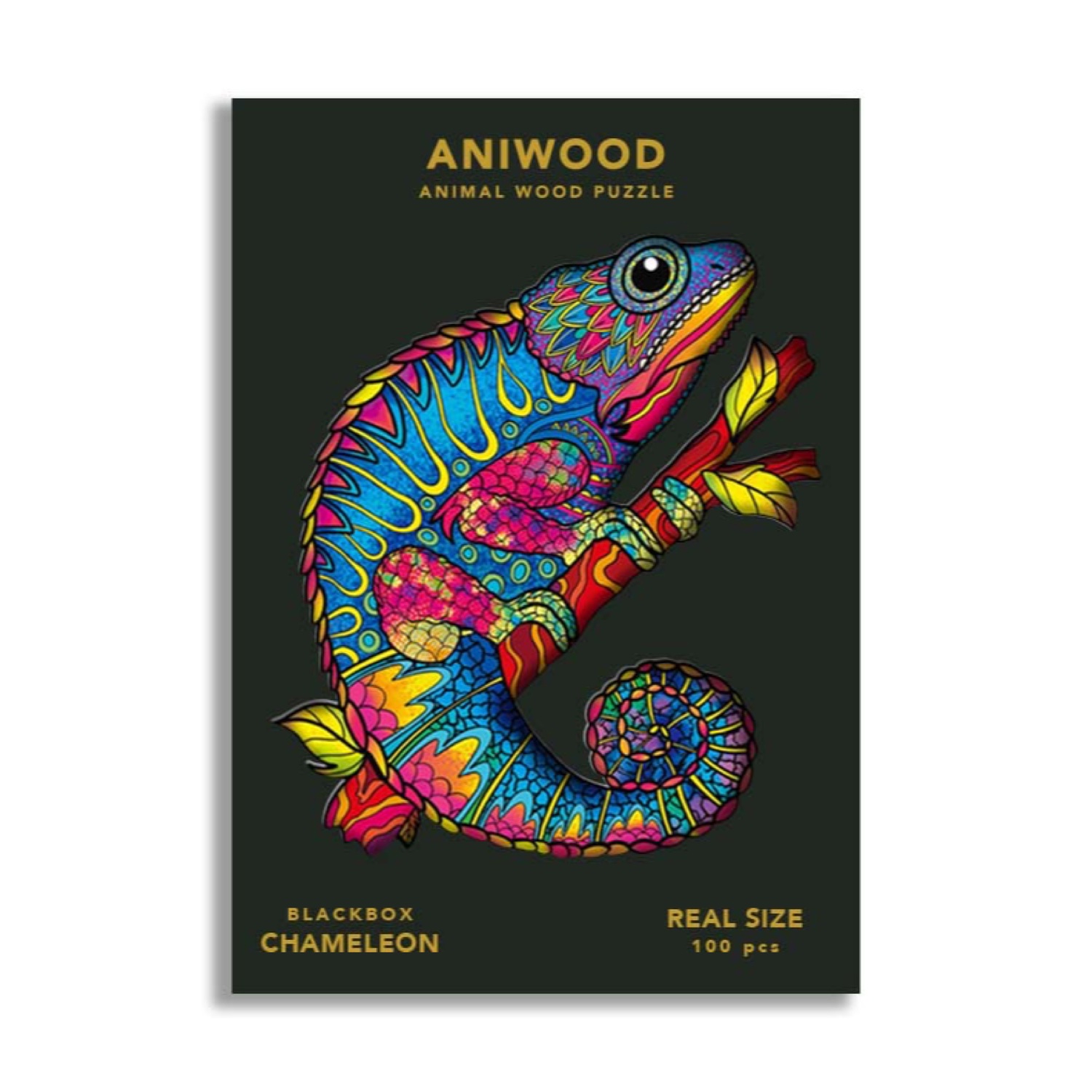 Aniwood Puzzle Chamäleon: Fördert Konzentration und Feinmotorik
