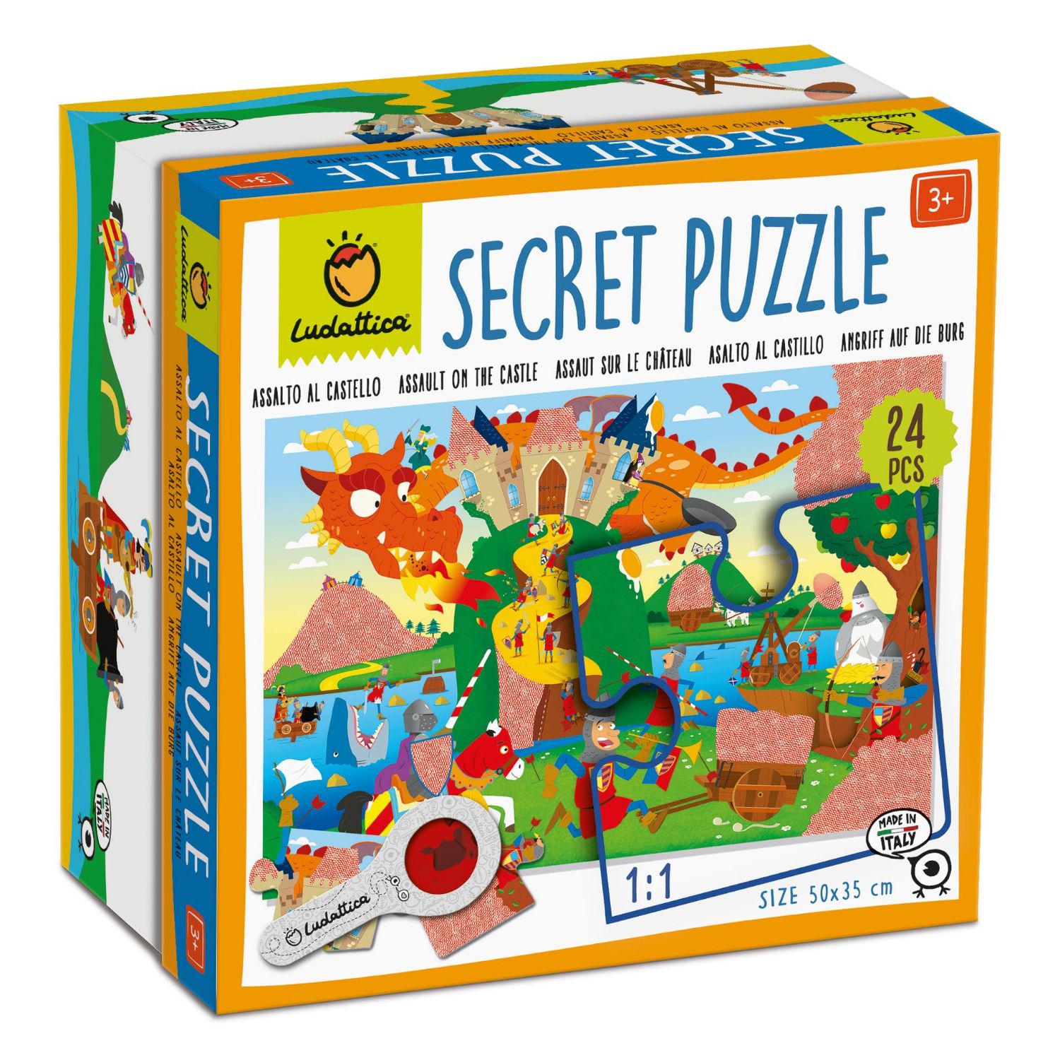 Secret Puzzle: Angriff auf die Burg – Entdeckungsreise mit Spionageglas