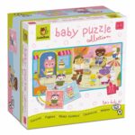 Baby Puzzle Baby Tiere – Doppelseitiges Legepuzzle für Kleinkinder