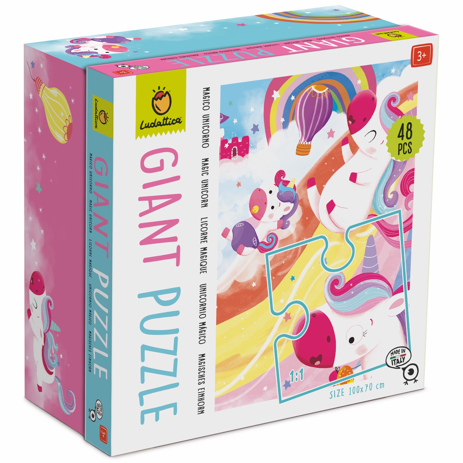Riesenpuzzle Magische Einhörner – Feinmotorik und Fantasie fördern