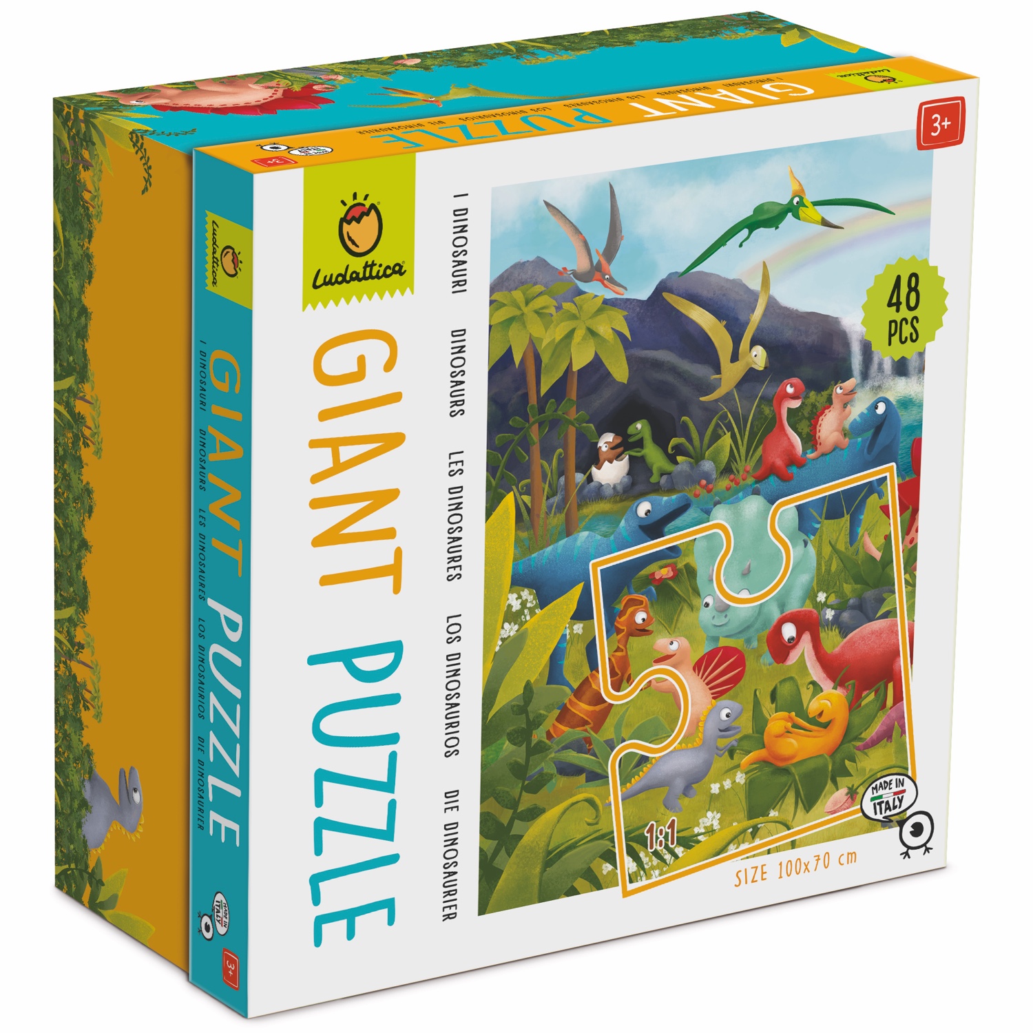 Riesenpuzzle Dinosaurier: Feinmotorik und Weltentdeckung