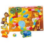 Safari Puzzle & Brettspiel: Feinmotorik und Farberkennung – Bild 2