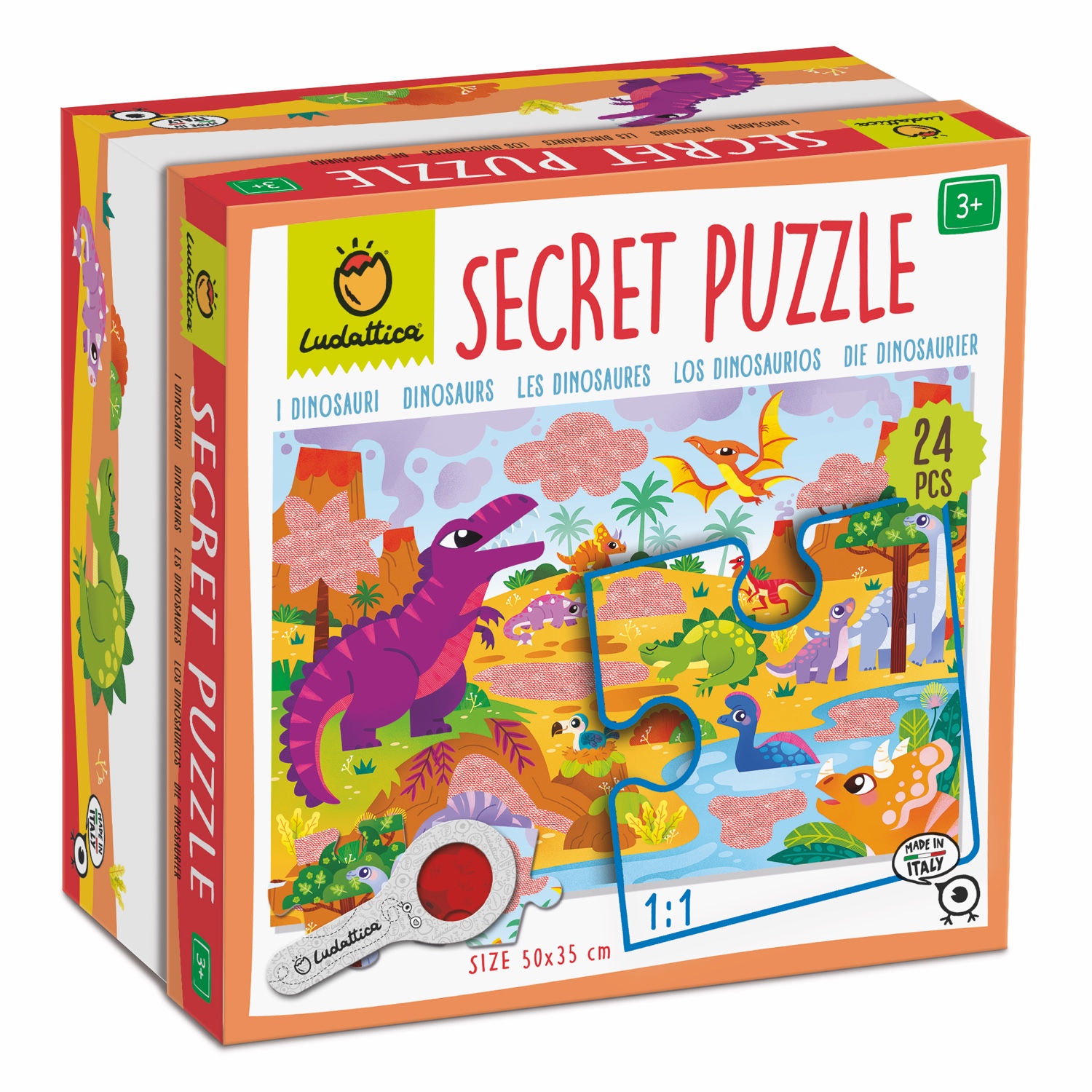 Secret Puzzle Dinosaurier: Feinmotorik und Entdeckungsfreude