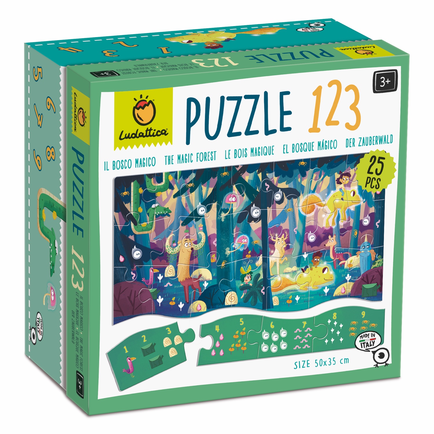 Waldpuzzle: Zahlen und Mengen entdecken – von 1 bis 9