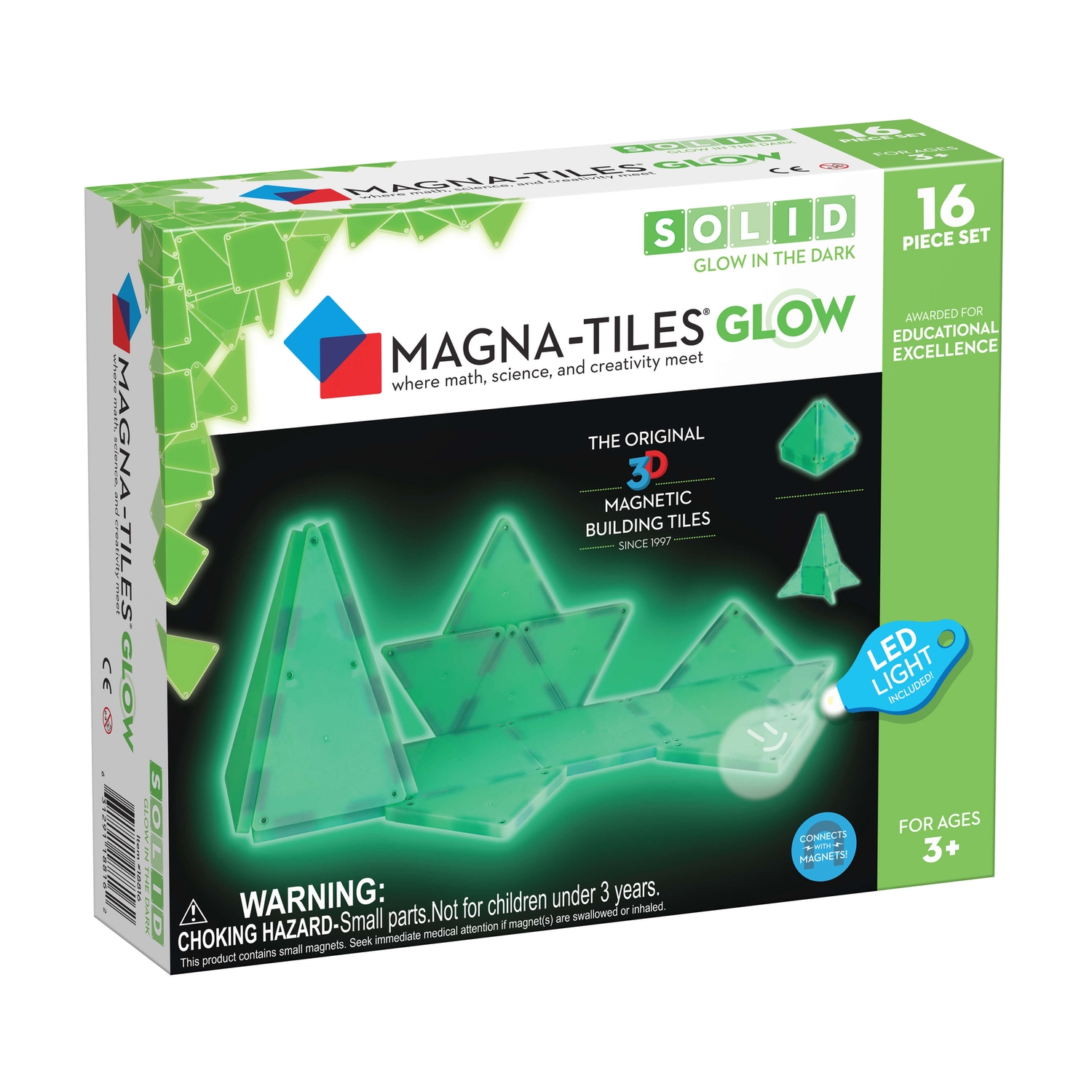 Magna-Tiles® Glow in the Dark Set: Leuchtendes Konstruieren für Zyklus 1