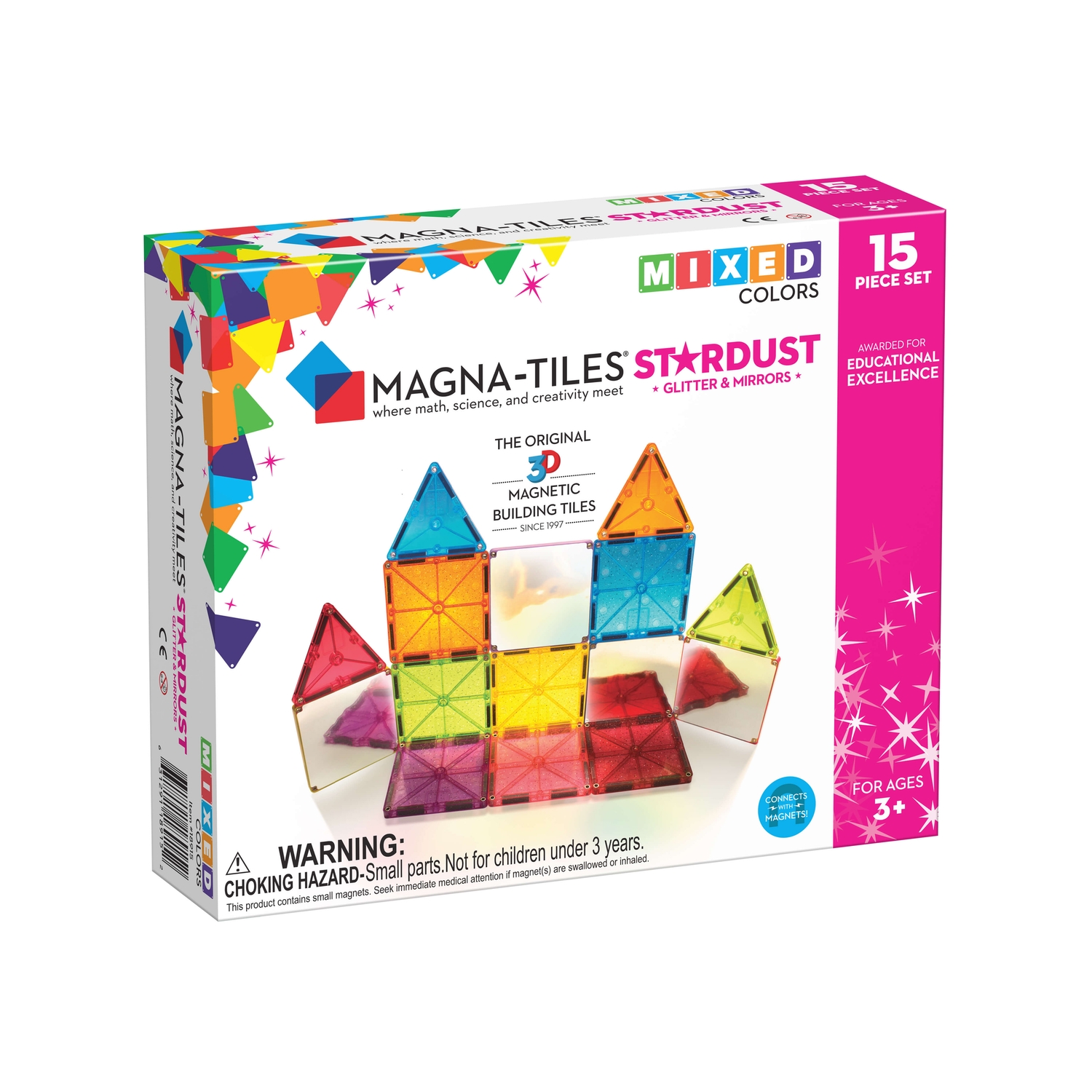 Magna-Tiles® Stardust Glitter Set: Magnetisches Bauen mit Glitzer-Effekt