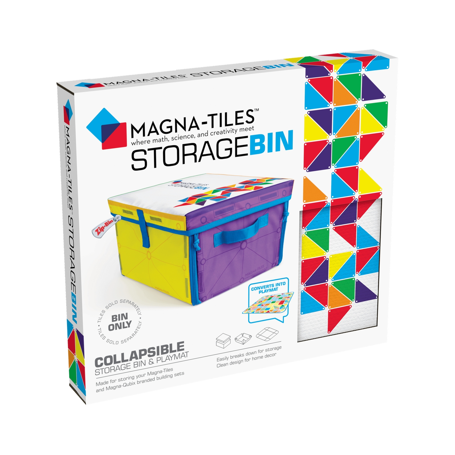 MT20200_001 Magna-Tiles® Aufbewahrungsbox & Spielmatte: Ordnung und kreatives Bauen – Bild 1