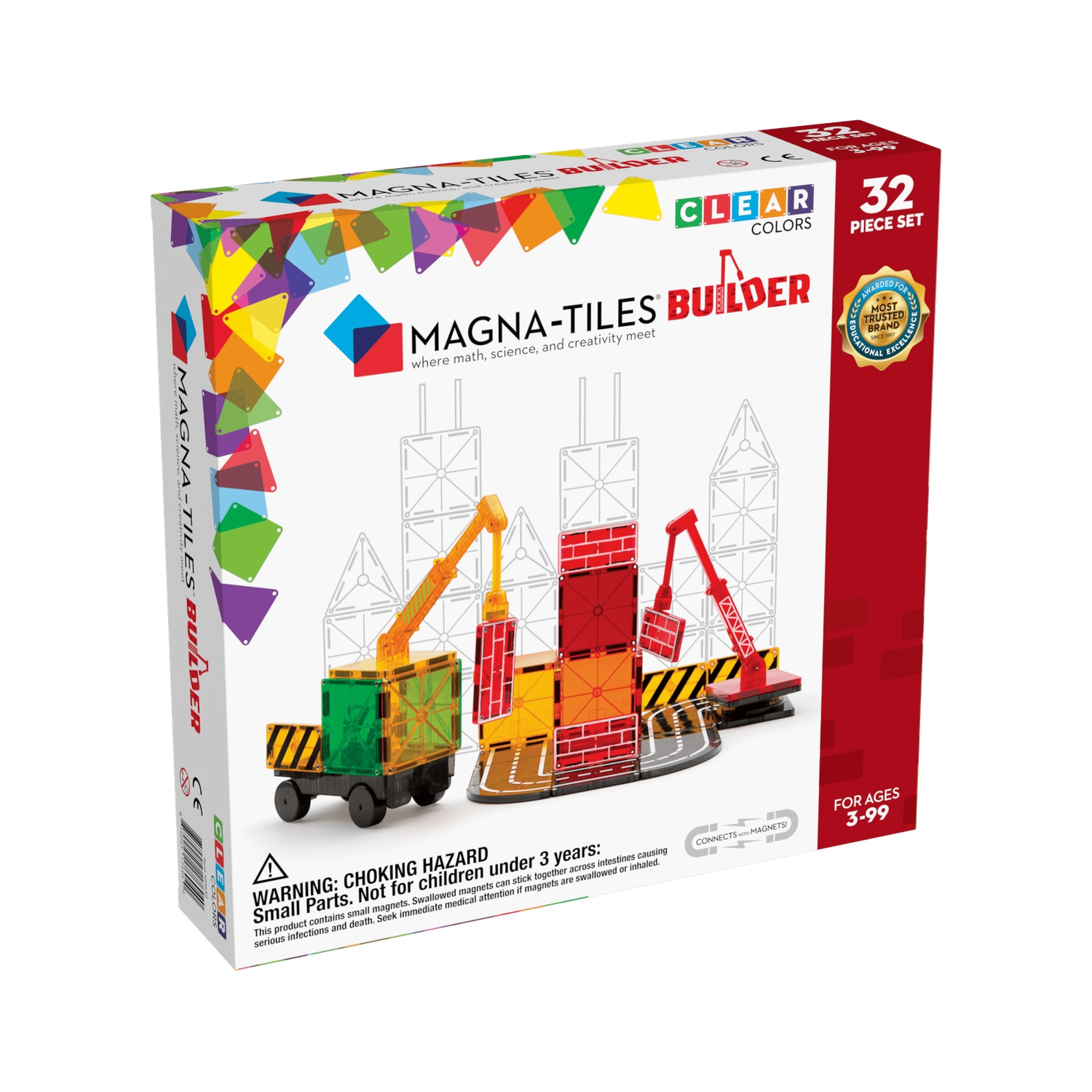 Magna-Tiles® Baustellen Builder-Set: Konstruieren und Rollenspiel