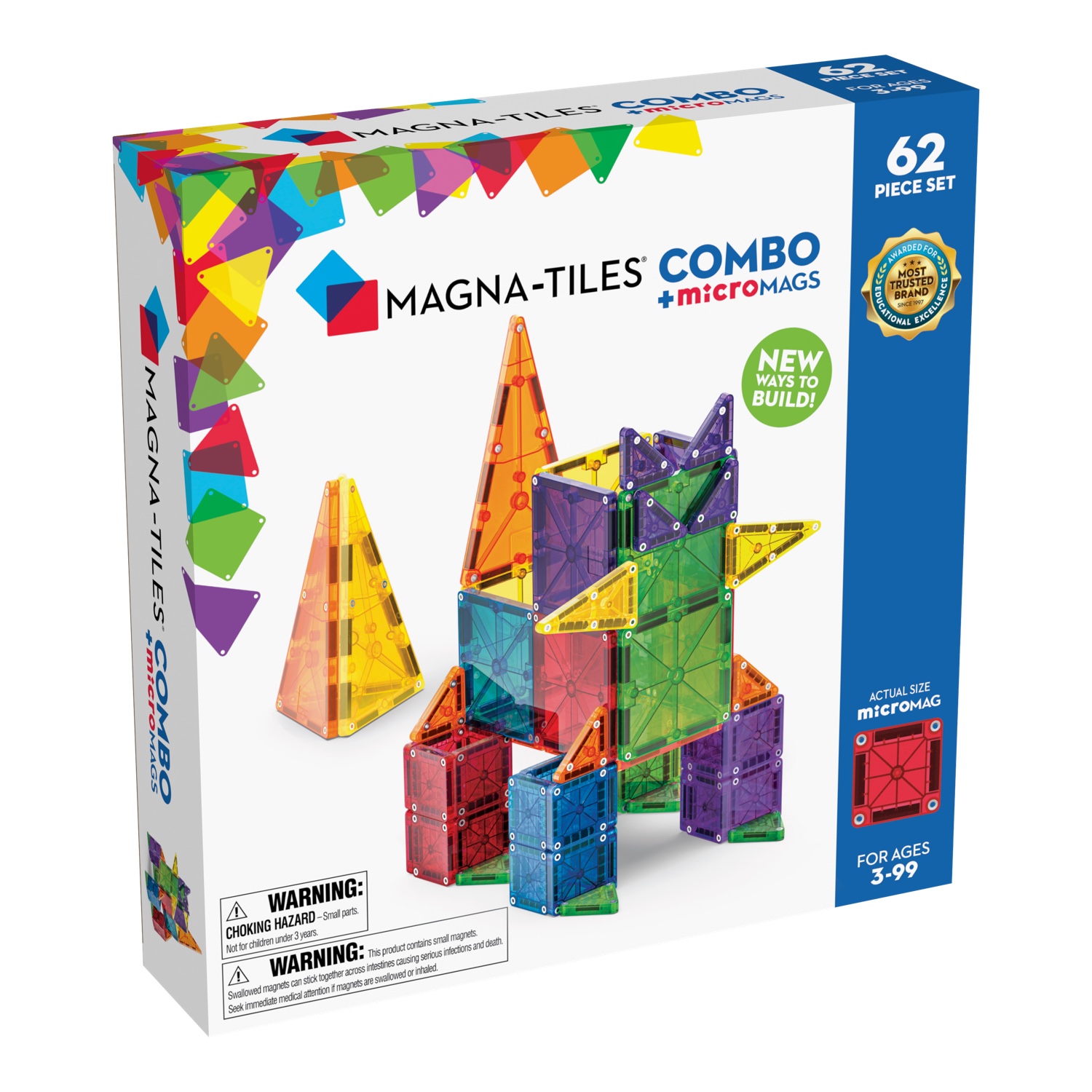 Magna-Tiles® Combo Set: Konstruieren mit magnetischen Bausteinen