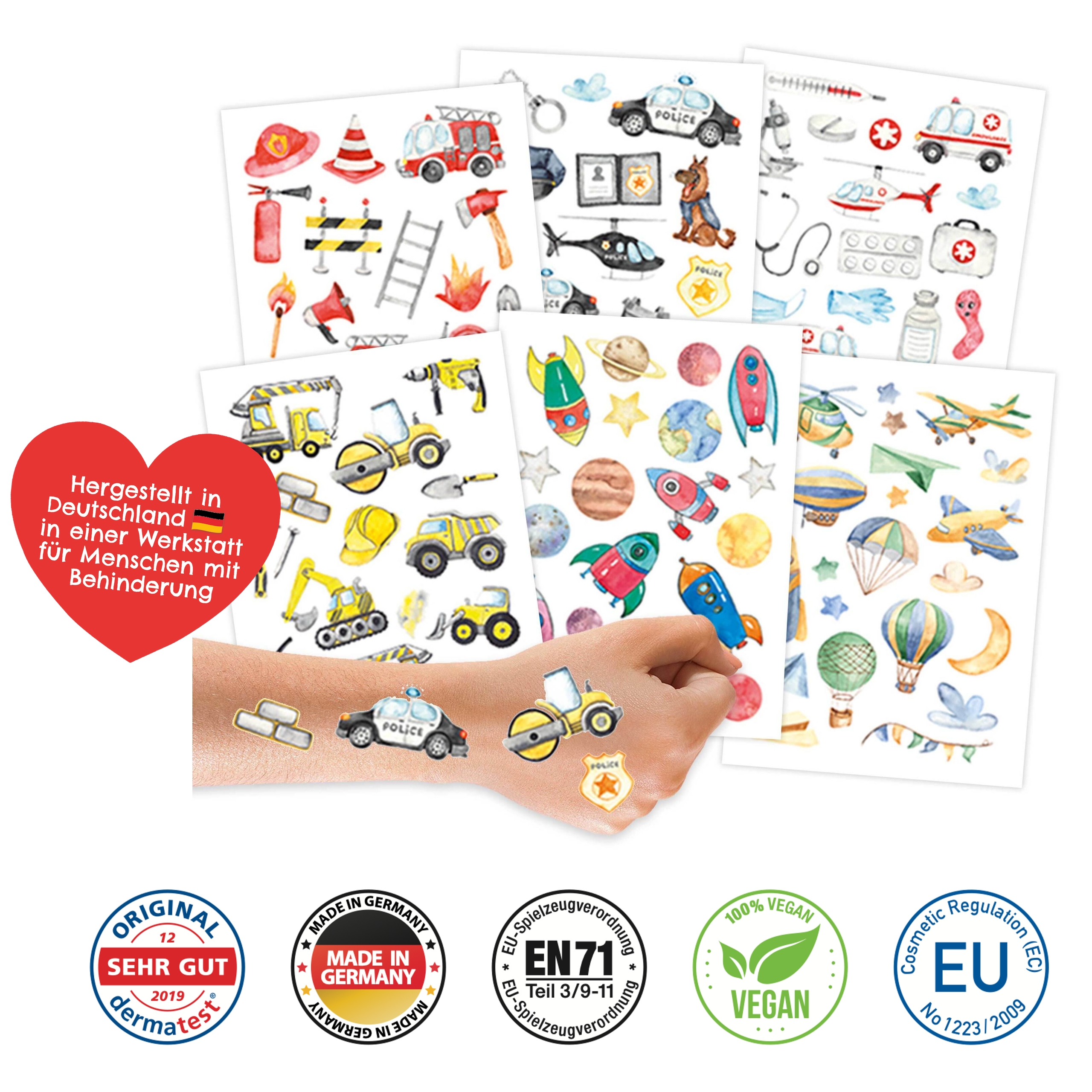 Kindertattoos Berufe – Rollenspiel und Sprachförderung
