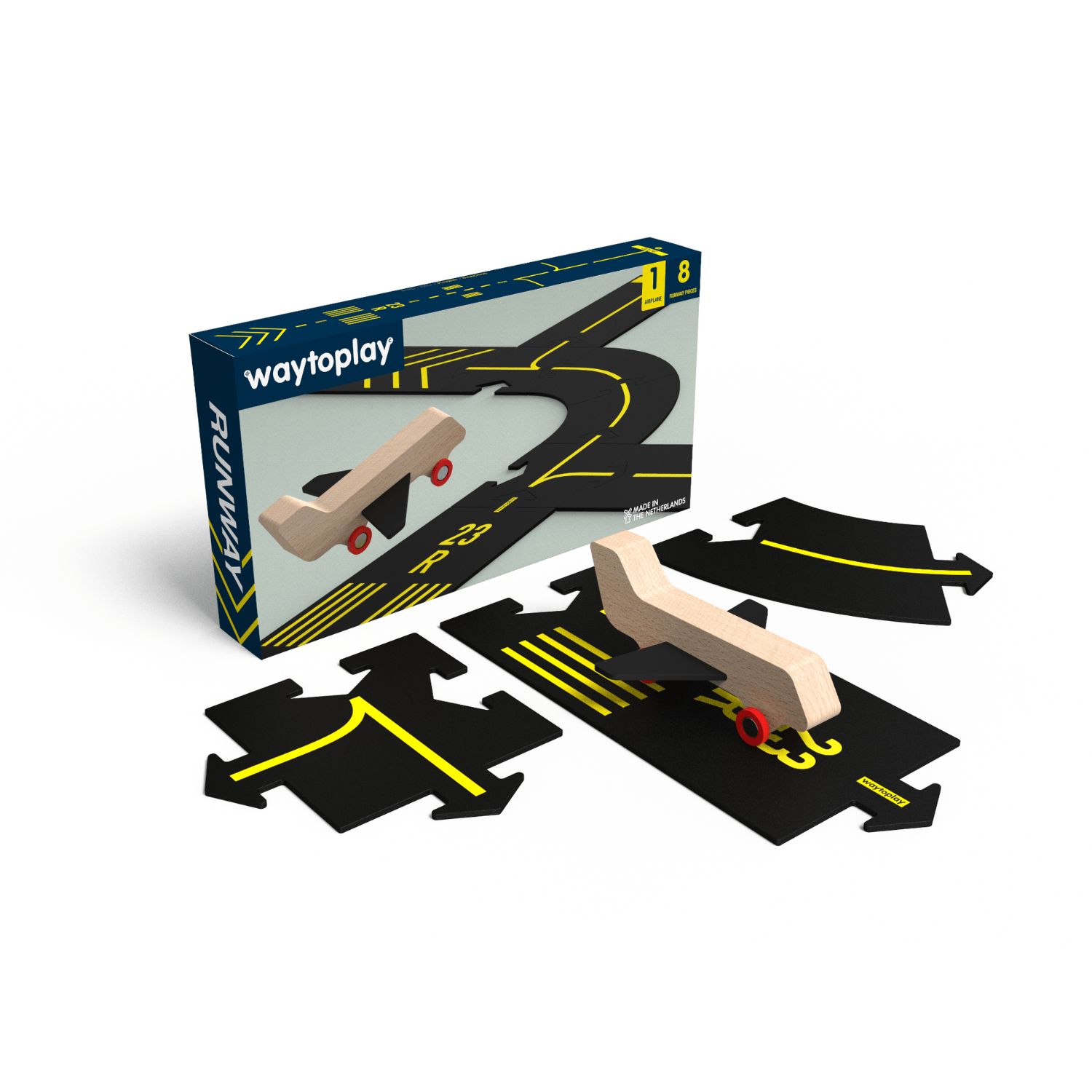 Runway Flughafen-Set: Flexible Spielstrassen für Rollenspiele