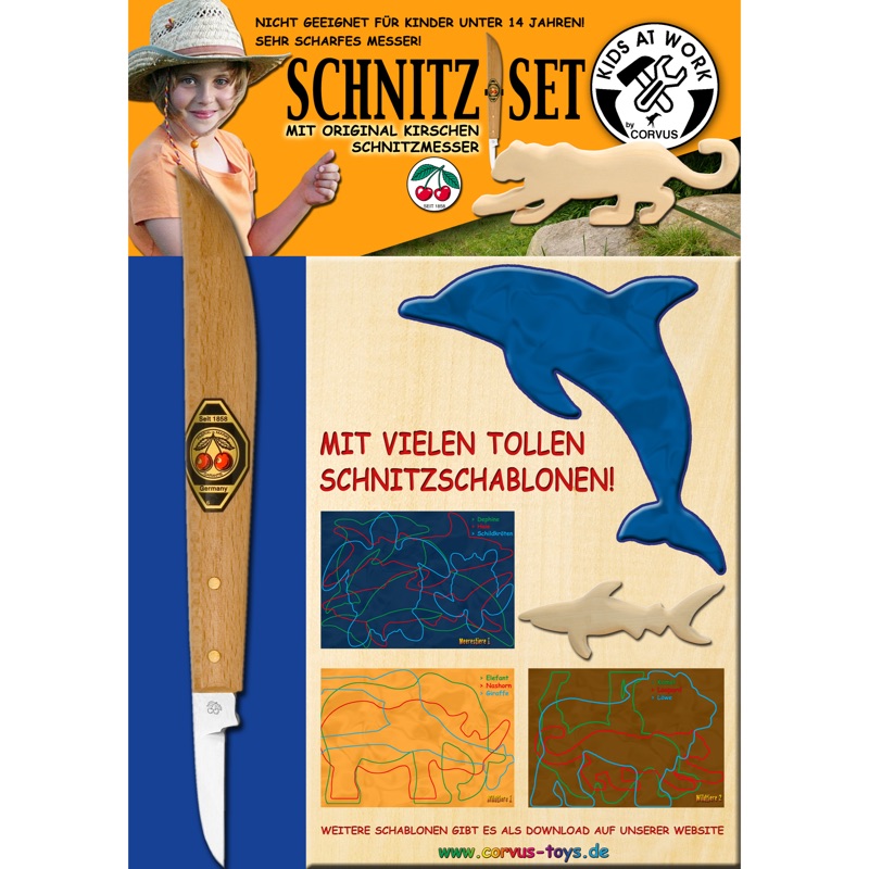 Schnitz-Set für kreatives Gestalten und Feinmotorik
