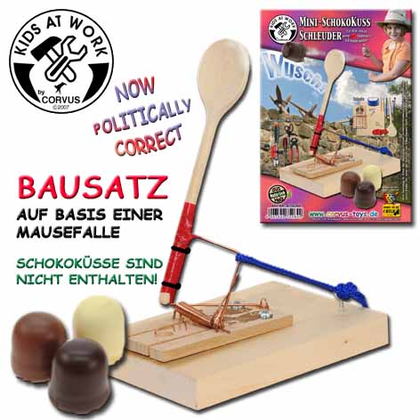 Mini-Schokokuss Schleuder Bausatz: Technik und Kreativität entdecken