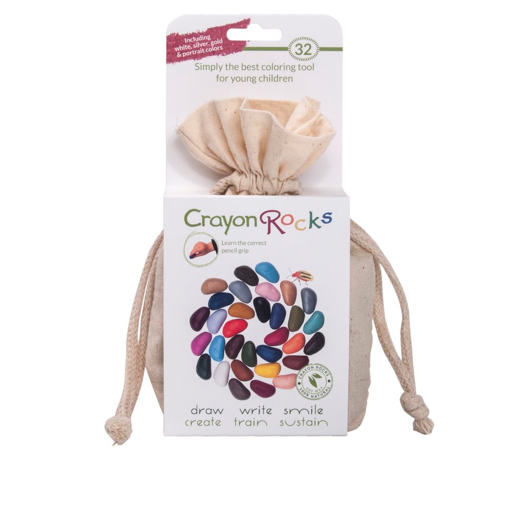Crayon Rocks Wachsmalstifte (32 Farben) zur Förderung der Feinmotorik