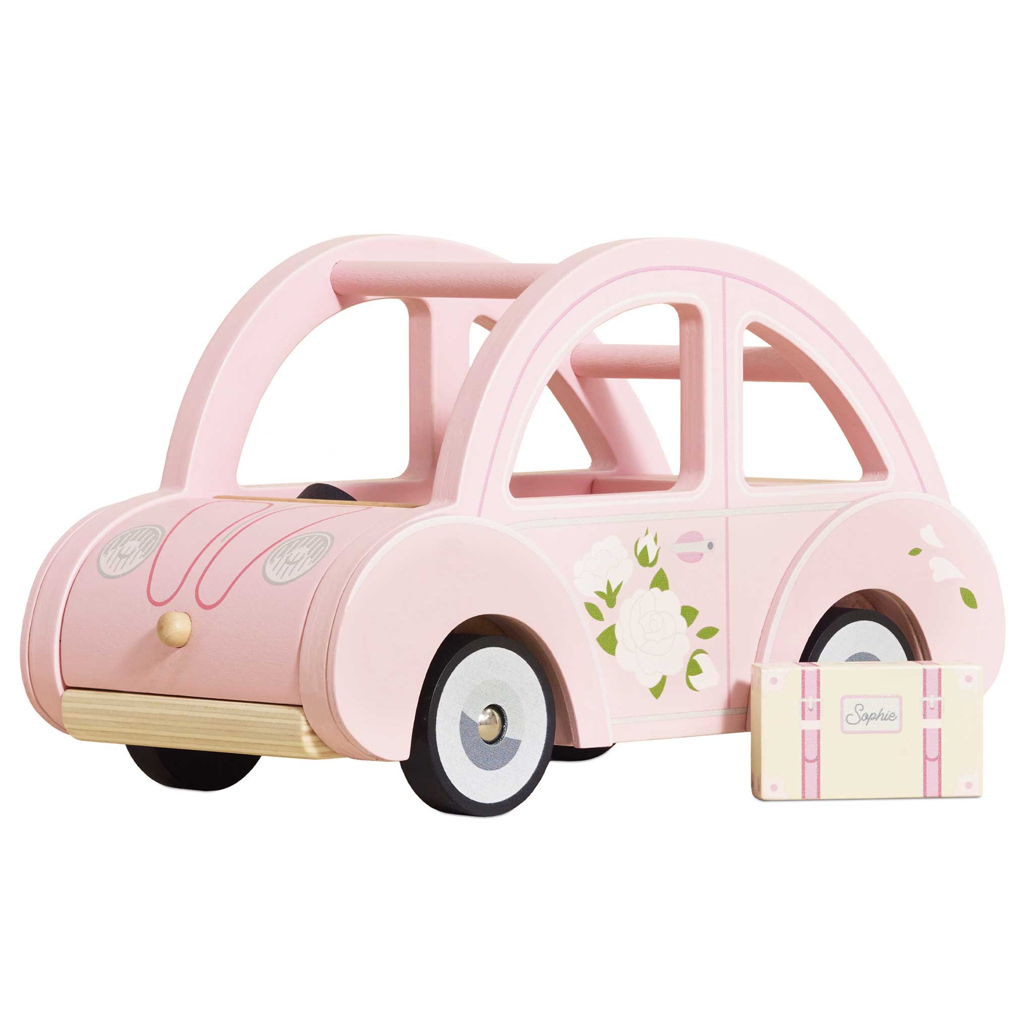 Sophie's Car: Retro-Holzauto für Rollenspiele und Feinmotorik