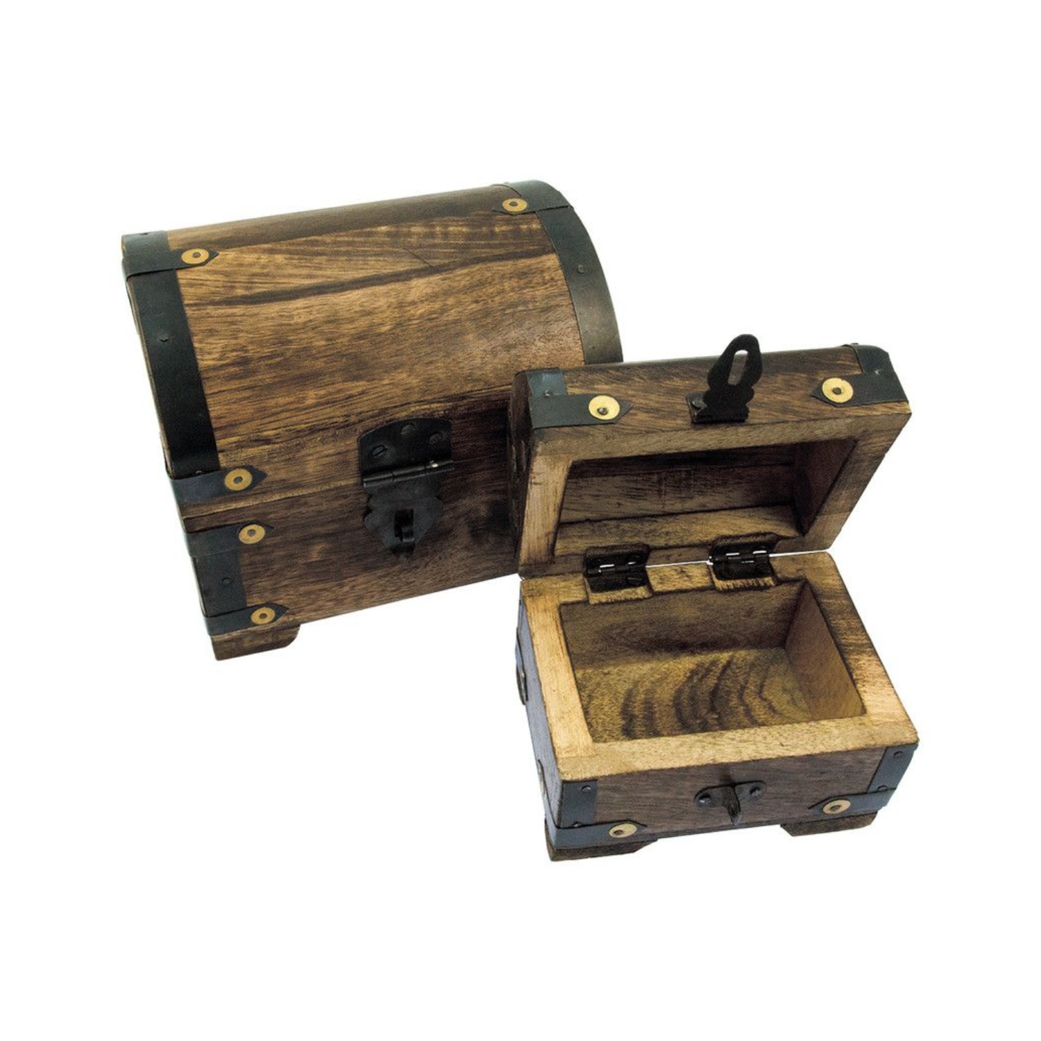 Schatzkisten-Set aus Holz für Rollenspiele und Aufbewahrung
