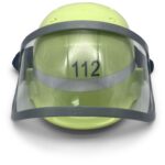 Feuerwehrhelm mit Klappvisier für Rollenspiele im Kindergarten